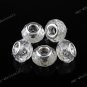 20x Clear Crystal Faceted Glass Beads Fit Bracelets