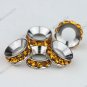 20X Golden Crystal 18 KGP Beads Findings Fit Snake Charm Bracelet WHOLESALE