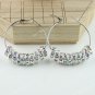 New Fashion Spacer Loose Beads Finding Brass Hook Circle Hoop Earring 40mm