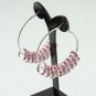 New Fashion Spacer Loose Beads Finding Brass Hook Circle Hoop Earring 40mm