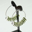 Olives European Spacer Loose Beads Findings Brass Hook Circle Hoop Earring 40mm