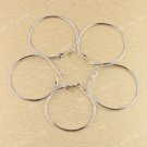 5 Pairs WHOLESALE LOTS Brass Hook Circle Hoop Earrings Jewelry Findings 40mm