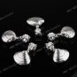 10PCS SILVER SEASHELL PENDANT HOLE BEADS FIT BRACELET