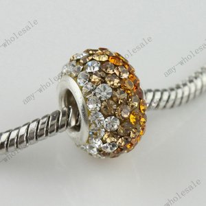 1PC CZECH CRYSTAL 925 SILVER BEAD JEWELRY FINDING