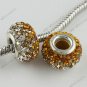 1PC CZECH CRYSTAL 925 SILVER BEAD JEWELRY FINDING