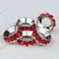 100X Red Crystal 18 KGP Loose  Beads Fit Snake Charm Bracelet WHOLESALE