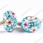 925 SILVER CZECH CRYSTAL CHARM BEADS FIT BRACELET
