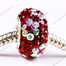 8X14MM 925 SILVER CZECH CRYSTAL BEADS FIT BRACELET