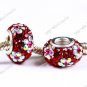 8X14MM 925 SILVER CZECH CRYSTAL BEADS FIT BRACELET