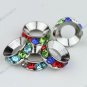 50X Multicolor Crystal 18 KGP European Beads Fit Snake Charm Bracelet WHOLESALE