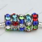 50X Multicolor Crystal 18 KGP European Beads Fit Snake Charm Bracelet WHOLESALE