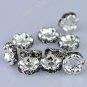 100PCS Gray Crystal European Spacer Loose Bead Finding Fit Bracelet WHOLESALE