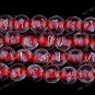 33PCS RED LAMPWORK GLASS OVAL LOOSE BEADS FINDINGS 12MM