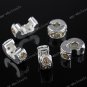 20x Light Golden Crystal Stopper Clip Beads Wholesale