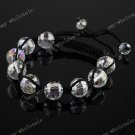 Clear AB Cryatal Glass bead Adjustable fashion Bracelet