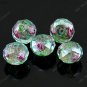 50x Ocean Blue Faceted Lampwork Spacer Glass Beads 12mm WHOLE SALE