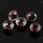 WHOLE SALE 50x Coffee Faceted Lampwork Spacer Glass Loose Bead 12mm