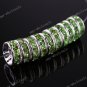 100x Light Green Crystal Spacer Loose Beads Finding
