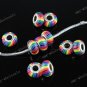 100X RAINBOW POLYMER CLAY BEADS FIT BRACELET WHOLESALE
