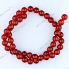 6MM RED AGATE NATURAL CARNELIAN GEMSTONE ROUND BEADS