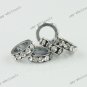 5x Clear Rhinestone Spacer Loose Beads Fit Bracelet