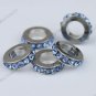 50X Light Blue Crystal Big Hole  Beads Findings Fit Charm Bracelet WHOLESALE