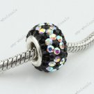 1x Czech Crystal 925 Sliver European Big Hole Beads Findings Fit Charm Bracelet