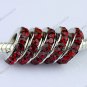 20X Deep Red Crystal Big Hole European Beads Findings Fit  Bracelet  WHOLESALE