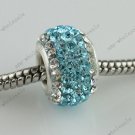 Czech Crystal Big Hole European Beads Findings Fit Charm Snake Bracelet