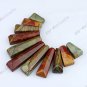 PICASSO JASPER GEMSTONE STICK BEADS PENDANT SET 11PC