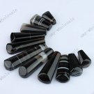 BLACK VEIN AGATE STICK STRIPE LOOSE BEADS PENDANT SET