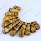 OWYHEE PICTRUE JASPER FASHION PENDANT BEADS SET 11PCS