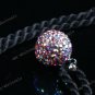 LIGHT PURPLE AB CZECH CRYSTAL 925 SILVER PENDANT