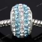 CZECH CRYSTAL 925 SILVER SPACER CHARM BEADS
