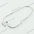 WHOLESALE 20PCS SNAKE EMBOSS SILVER EUROPEAN BRACELETS FIT CHARM BEADS 20CM