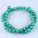 6MM TURQUOISE HOWLITE GEMSTONE ROUND LOOSE BEADS 15.5"