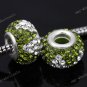 925 SILVER CZECH CRYSTAL CHARMS BEAD FIT BRACELET
