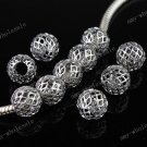 100PCS WHOLESALE 18KGP CHARM LOOSE BEADS FIT BANGLE