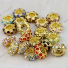 40pcs MIX CRYSTAL GOLDEN SPACER CHARM BEADS WHOLESALE