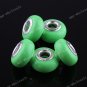 200X Light Green  POLYMER CLAY EUROPEAN BIG HOLE CHARM BEADS FINDINGS WHOLESALE