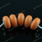 200X Orange POLYMER CLAY EUROPEAN BIG HOLE CHARM BEADS FINDINGS WHOLESALE
