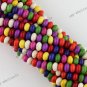16" Howlite Turquoise Gemstone Abacus Charm Loose Beads