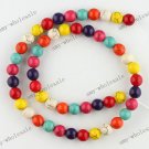 8mm Howlite Turquoise Gemstone  Round Loose Bead Strand