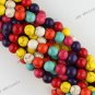 8mm Howlite Turquoise Gemstone Round Loose Bead Strand