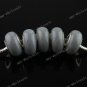 100X Gray POLYMER CLAY EUROPEAN BIG HOLE CHARM BEADS FINDINGS WHOLESALE