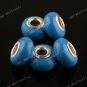 100X Royal Blue  POLYMER CLAY EUROPEAN BIG HOLE CHARM BEADS FINDINGS WHOLESALE