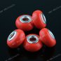 20X Nacarat  POLYMER CLAY EUROPEAN BIG HOLE CHARM BEADS FINDINGS WHOLESALE