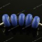 20X Sapphire Blue CLAY EUROPEAN BIG HOLE CHARM BEADS FINDINGS WHOLESALE