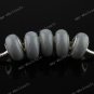 5X Gray POLYMER CLAY EUROPEAN BIG HOLE CHARM BEADS FINDINGS 5mm