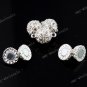 WHOLESALE 12mm Crystal Magnetic Silver Clasp Bead Jewelry Findings 100x